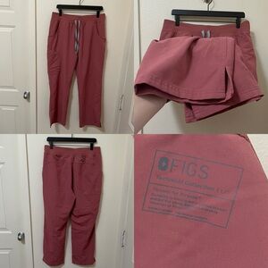 •FIGS• Kade Cargo Scrub Pants Mauve Pink